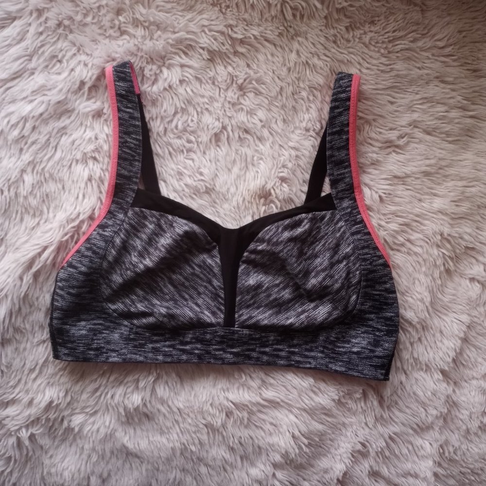 Lululemon Gray Black & Pink Sports Bra